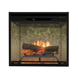 Dimplex Revillusion 24 inch built-in electric fireplace, weathered concrete interior panel