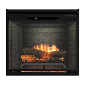 Dimplex Revillusion 30-inch built-in electric fireplace with Neutral Brick interior panel
