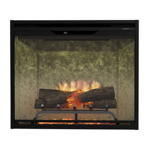 Dimplex Revillusion 30-inch built-in electric fireplace with Weathered Concrete interior panel