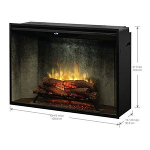 Dimplex Revillusion 42-inch built-in electric fireplace dimensions diagram