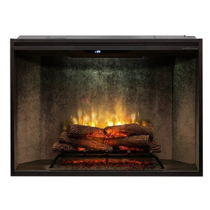 Dimplex Revillusion 42-inch electric fireplace with Weathered Concrete interior panel