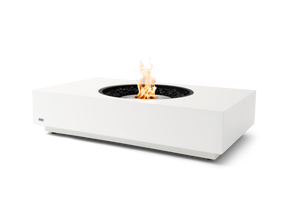 EcoSmart Fire Martini 50 fire table in Bone Fluid Concrete with stainless steel ethanol burner