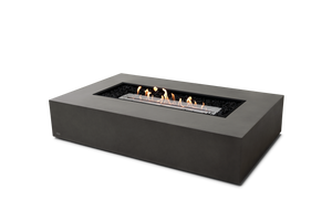 EcoSmart Fire Wharf 65 fire table in Natural Fluid Concrete with stainless steel ethanol burner