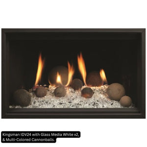 Kingsman IDV24 with Glass Media White and Multi-Colored Cannonballs