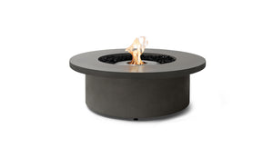 EcoSmart Fire Mimosa 40 bioethanol fire table in Natural Fluid Concrete with stainless steel ethanol burner