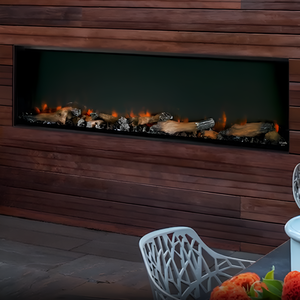 SimpliFire Forum 55-inch outdoor linear electric fireplace, product view 3