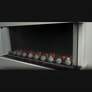SimpliFire Triton 65-inch multi-sided linear electric fireplace, product view 2