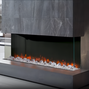 SimpliFire Triton 65-inch multi-sided linear electric fireplace
