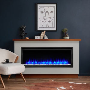SimpliFire Allusion Platinum 50-inch linear electric fireplace, product view 4