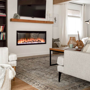 SimpliFire Allusion Platinum 50-inch linear electric fireplace, product view 5