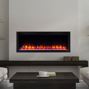 SimpliFire Allusion Platinum 50-inch linear electric fireplace, product view 2