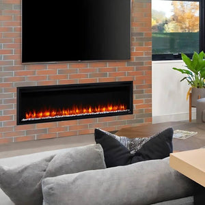 SimpliFire Allusion Platinum 60-inch linear electric fireplace