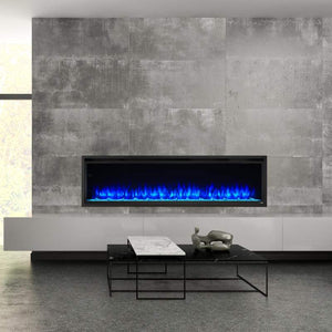 SimpliFire Allusion Platinum 72-inch linear electric fireplace, product view 4