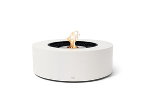 EcoSmart Fire Ark 40 round fire table in bone Fluid Concrete