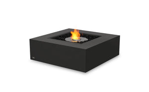 EcoSmart Fire Base 40 fire table in Graphite Fluid Concrete, 45 degree angle