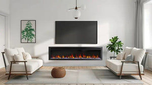 SimpliFire Allusion Slim 60-inch electric fireplace, product view 13