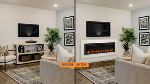 SimpliFire Allusion Slim 72-inch electric fireplace, product view 8