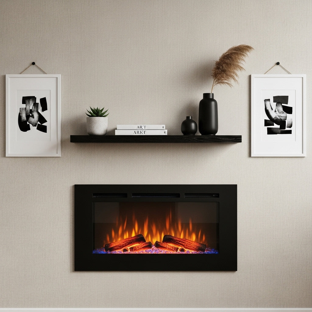 Shop By Style  Wall Mount Electric Fireplace