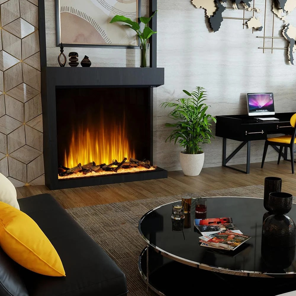 Dimplex Ignite Aspire 48-Inch Built-In Electric Firebox — Realistic Flames, Seamless In-Wall Fireplace Insert