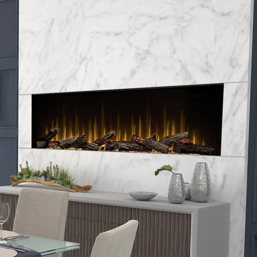 Dimplex Ignite Ultra 74-Inch Built-In Linear Electric Fireplace — Sleek, Realistic Flames with a Seamless In-Wall Design