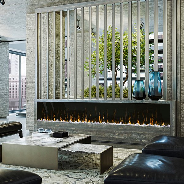 Dimplex Ignite XL 100-Inch Built-In Linear Electric Fireplace - Modern, Slim Design with Realistic Flames