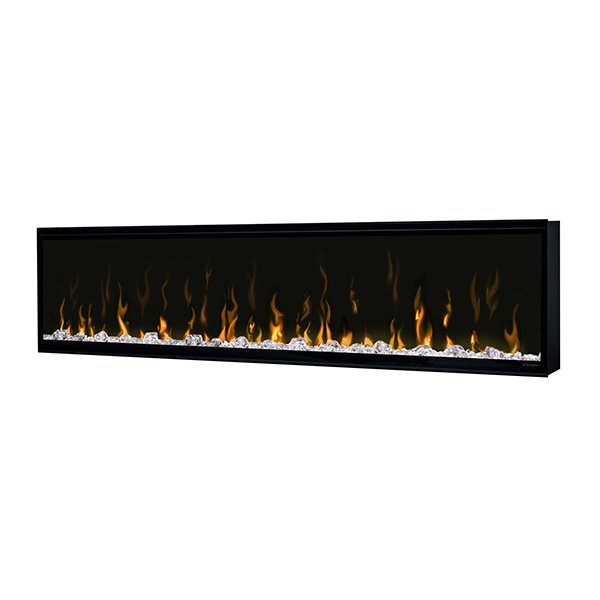 Dimplex Ignite XL 60-inch linear electric fireplace flame effect and ember bed