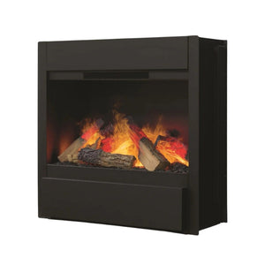 Dimplex Optimyst Revive 25-inch firebox showing the 3D water vapour flame and log set