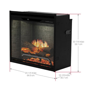 Dimplex Revillusion 24 inch electric fireplace dimensions diagram