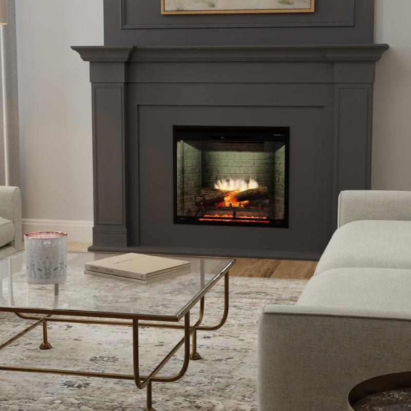 Dimplex Revillusion 30-inch fireplace flame effect and ember bed