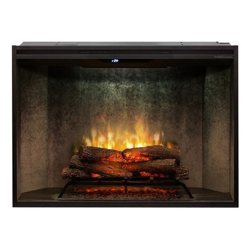 Dimplex Revillusion 42-inch fireplace fitted into an existing masonry opening