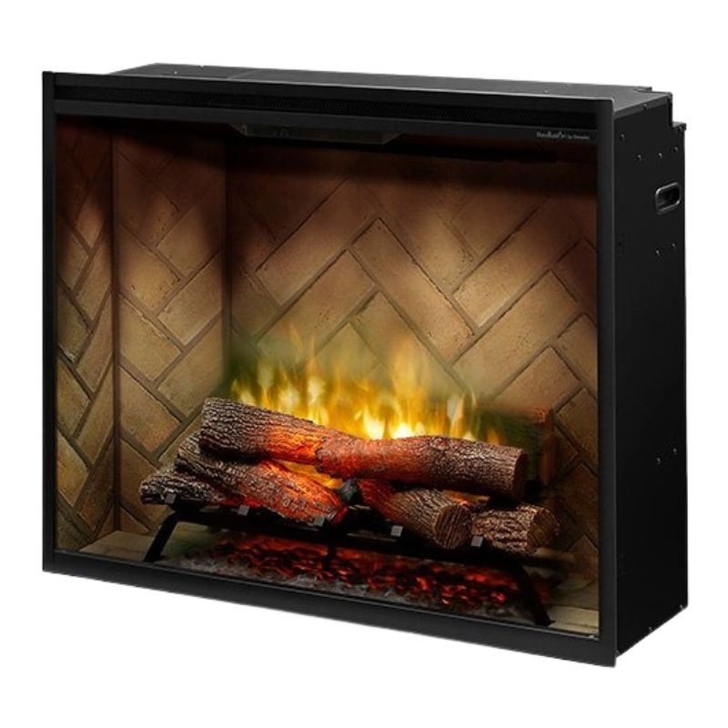 Dimplex Revillusion Portrait 36-inch electric fireplace in tall portrait orientation