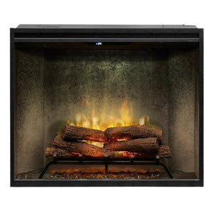 Dimplex Revillusion Portrait 36-inch fireplace fitted into a narrow wall opening