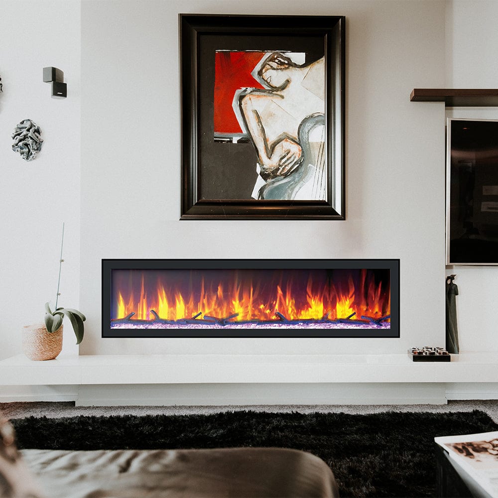 Dynasty 64-in Cascade Linear Electric Fireplace