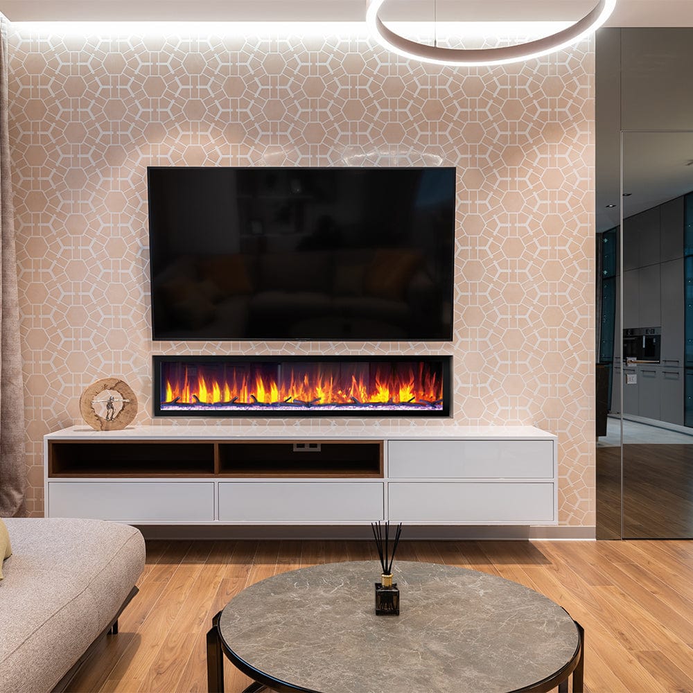 Dynasty 82-in Cascade Linear Electric Fireplace