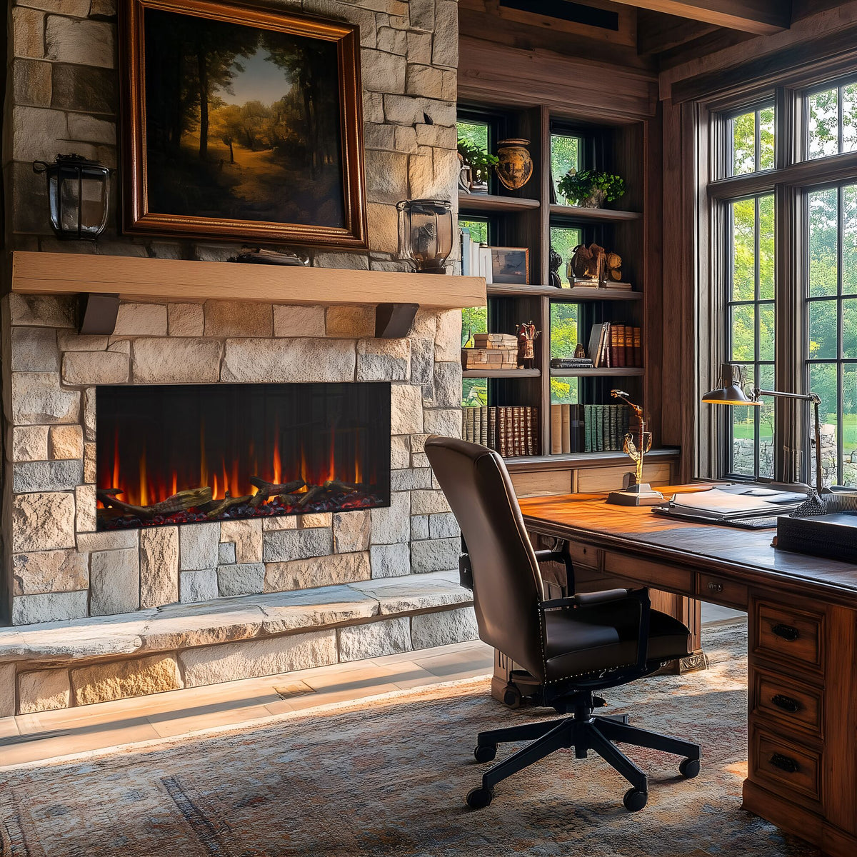 SimpliFire Scion 43-inch linear electric fireplace, product view 4