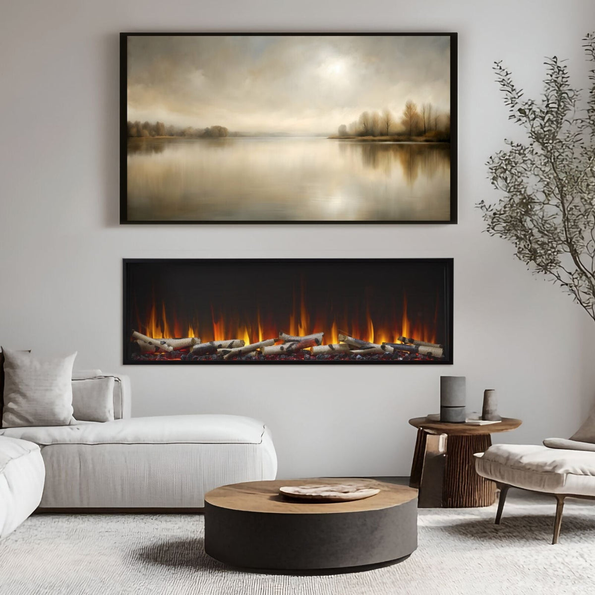SimpliFire Scion 55-inch linear electric fireplace, product view 6
