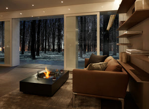 EcoSmart Fire Martini 50 fire table in a private client outdoor living space