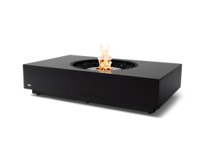 EcoSmart Fire Martini 50 fire table in Graphite Fluid Concrete with stainless steel ethanol burner