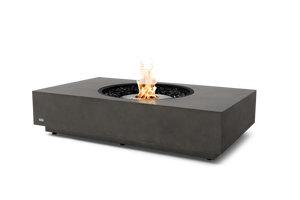 EcoSmart Fire Martini 50 fire table in Natural Fluid Concrete with stainless steel ethanol burner