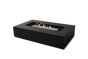EcoSmart Fire Wharf 65 fire table in Graphite Fluid Concrete with stainless steel ethanol burner