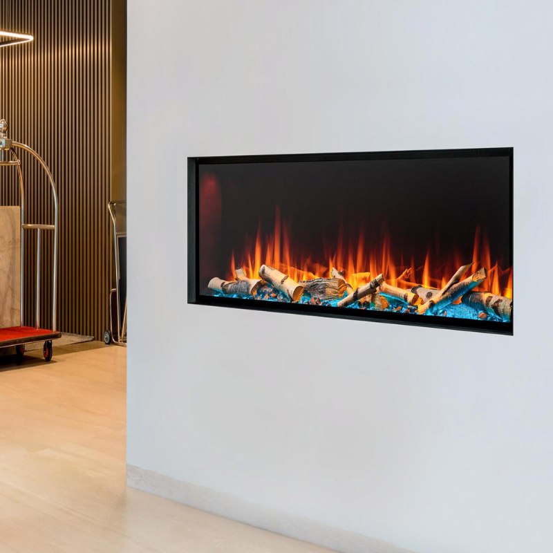 SimpliFire Forum 43-inch outdoor linear electric fireplace, product view 2