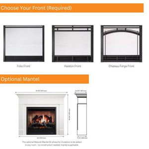 SimpliFire Inception 36-inch traditional electric fireplace, product view 9