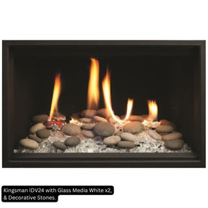 Kingsman IDV24 with Glass Media White and Decorative Stones