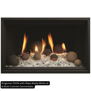 Kingsman IDV24 with Glass Media White and Multi-Colored Cannonballs