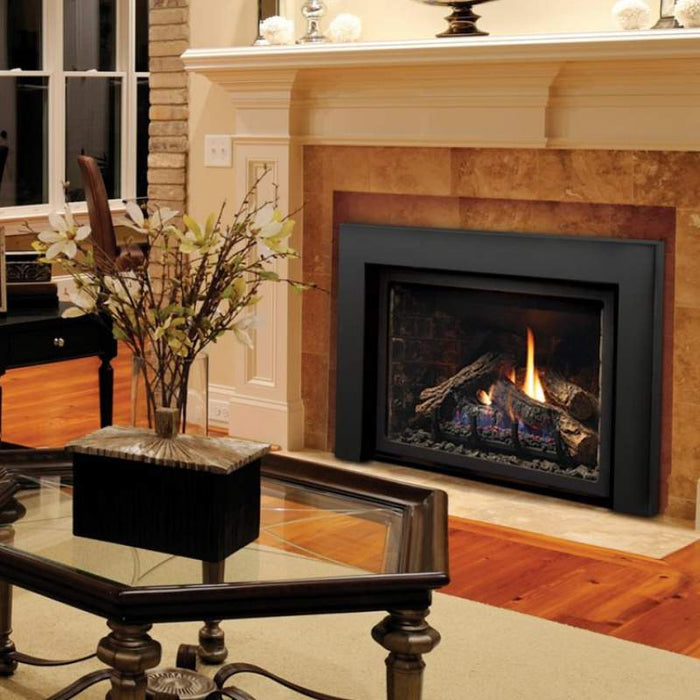 Kingsman IDV26 Clean View Front 2 Multi-Colored Rock Porcelain Reflective Liner installed Living Room Face on