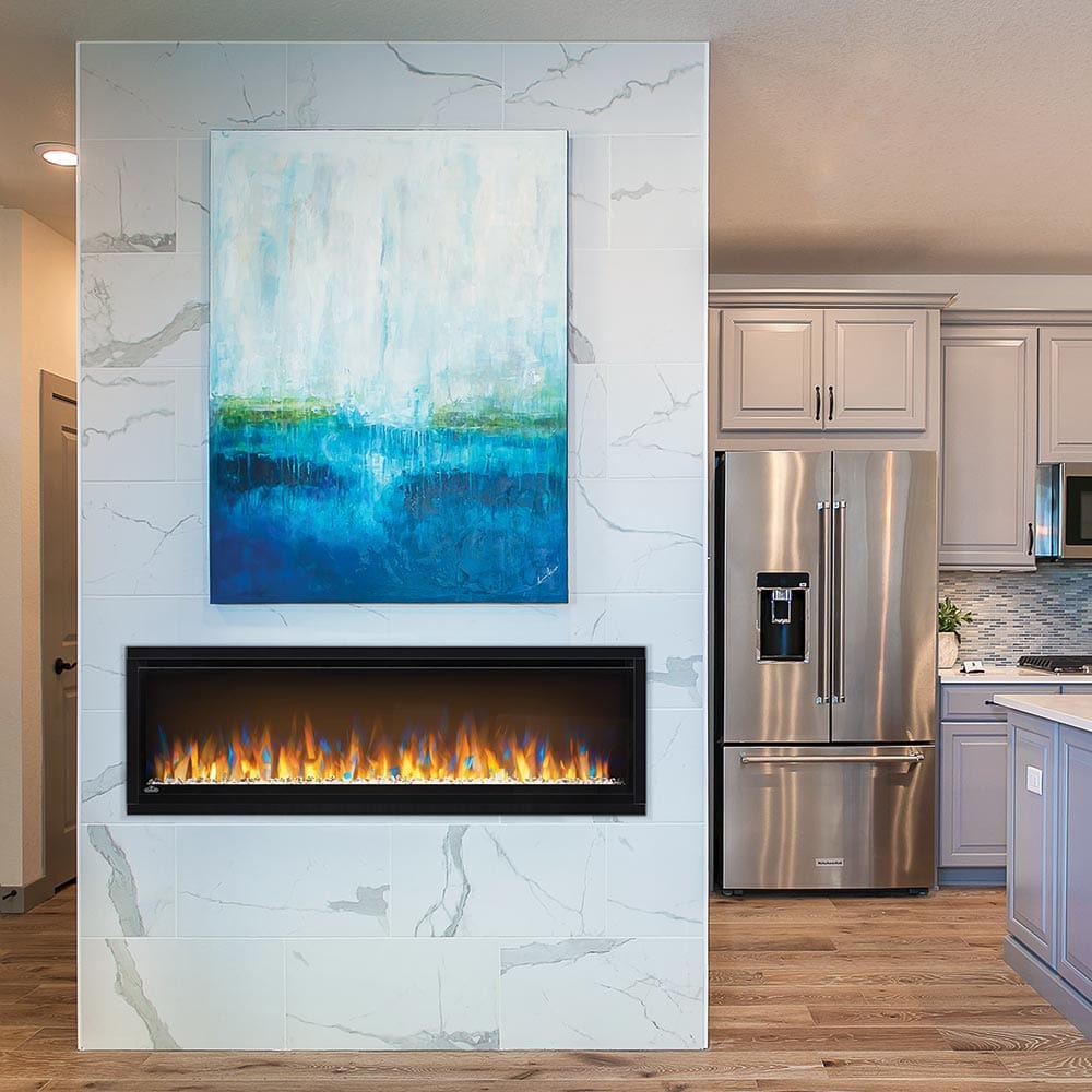 Napoleon 50-In Alluravision Slim Wall Mount Electric Fireplace - NEFL50CHS