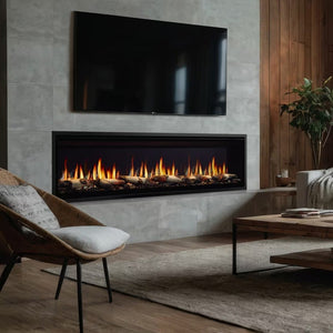 SimpliFire Allusion Edge 60-inch linear electric fireplace, product view 3