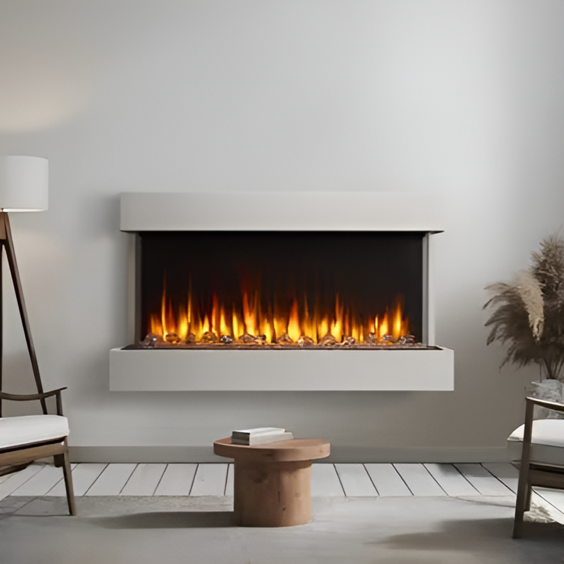 SimpliFire Triton 50-inch multi-sided linear electric fireplace