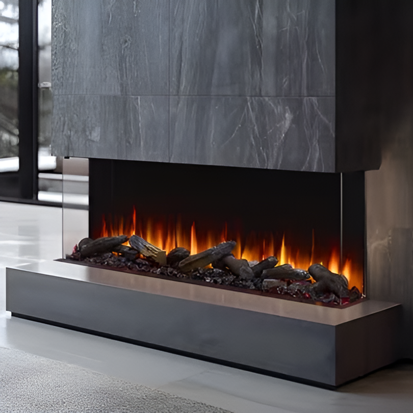 SimpliFire Triton 65-inch multi-sided linear electric fireplace, product view 15