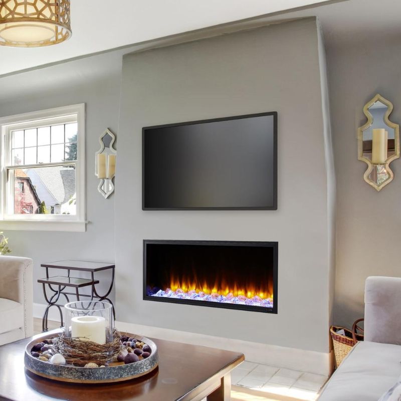 SimpliFire Scion 43-inch linear electric fireplace, product view 2